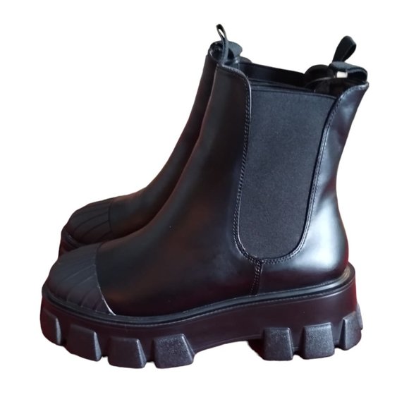 Truffle Collection Women's Chunky Exaggerated Sole Chelsea Boots, UK size 7 - Picture 8 of 11